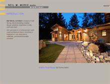 Tablet Screenshot of neilmoriearchitect.com
